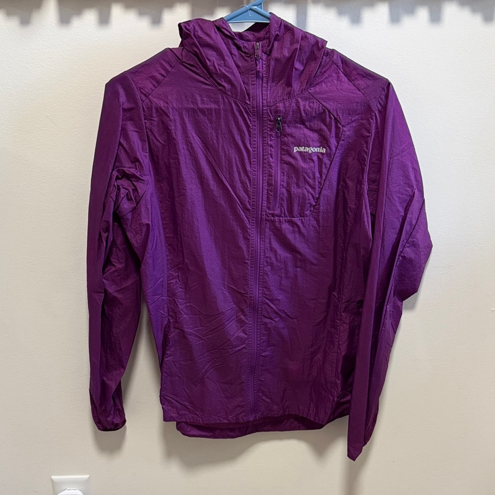 Patagonia Purple Packable Hooded Windbreaker
